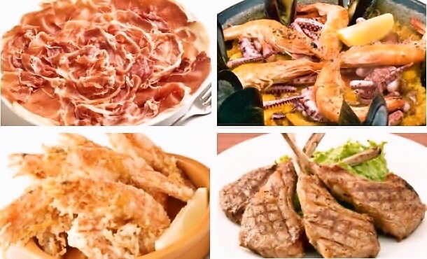 A variety of tapas and wine that suits the bar such as prosciutto and salt frit of shrimp ♪