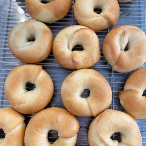 New arrival! Hand-kneaded bagels now on sale!