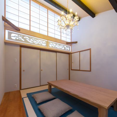 [Complete private room where Japanese and Western are fused] Tatami room (private room) 6 people x 1 room