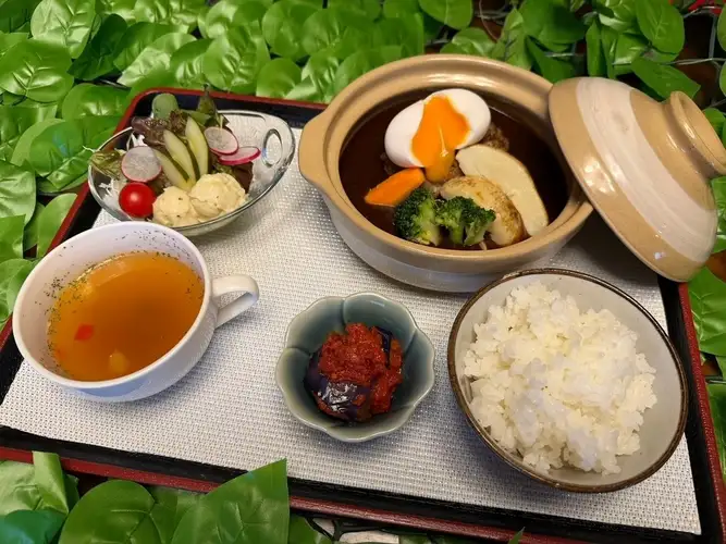 Hamburger steak set meal