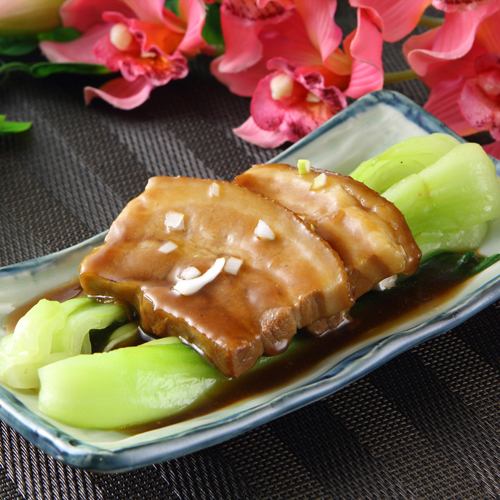 Braised pork belly in soy sauce