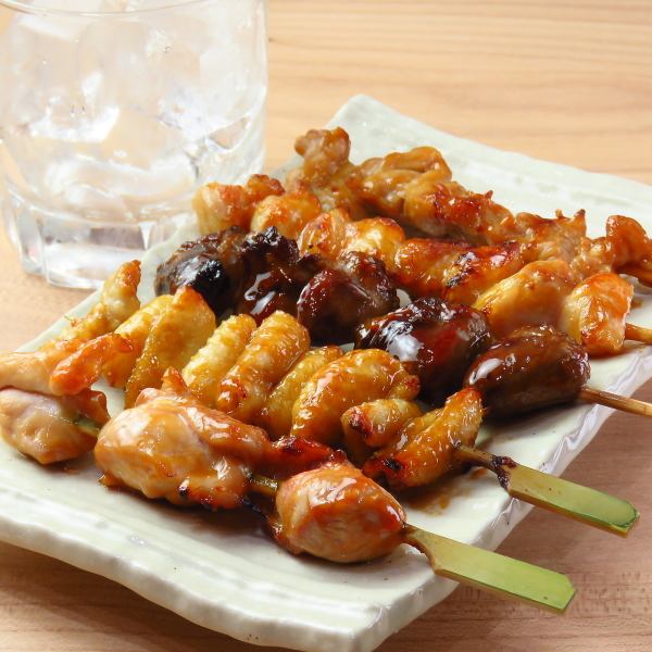美桜鶏の『新鮮な焼き鳥』は盛り合わせもおすすめです！