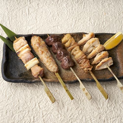 Satisfying Charcoal Grilled Skewers Course