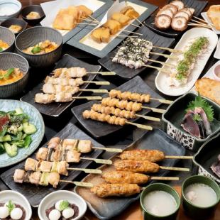 自慢の焼鳥満腹コース 飲み放題付き2時間み6,000円