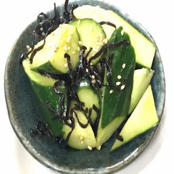 きゅうり塩昆布和え