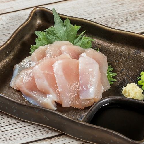 Chicken breast sashimi