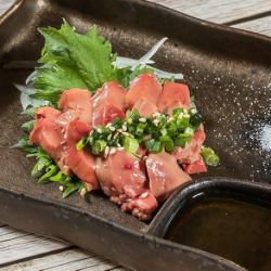 chicken liver sashimi