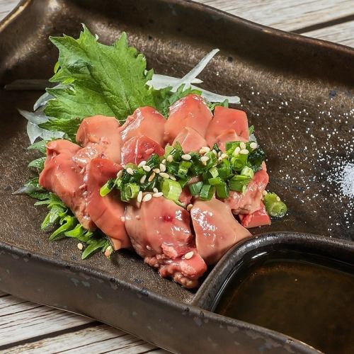 chicken liver sashimi