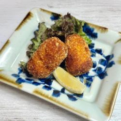 手作りカニクリームコロッケ