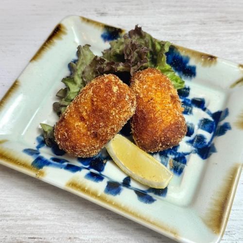 手作りカニクリームコロッケ