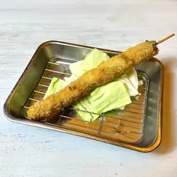 Asparagus wrapped in pork