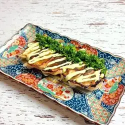Green onion, yuzu pepper, and mayonnaise dumplings