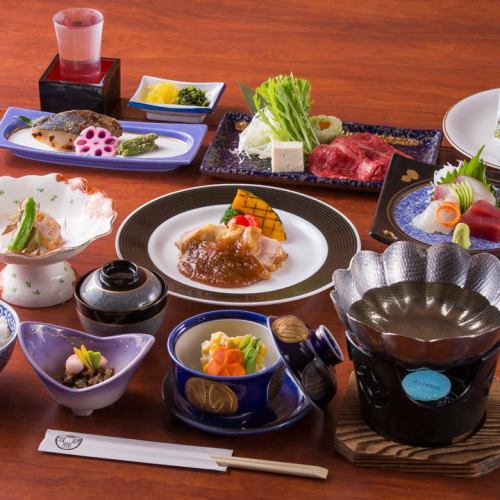 [For entertainment, anniversaries, face-to-face meetings, etc.] One plate that feels the four seasons of the chef's whole body ... Kaiseki course 3500 yen ~