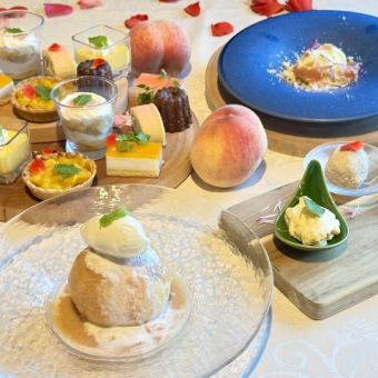 【平日】夏のアフタヌーンティー～心とろける桃色スイーツと午後の癒し～