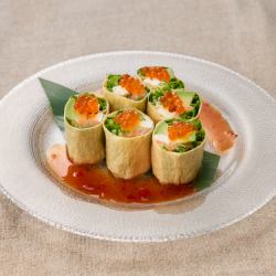 Fresh yuba spring rolls