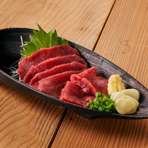 Horse sashimi lean meat