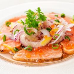 Seared Salmon Japanese-style Carpaccio