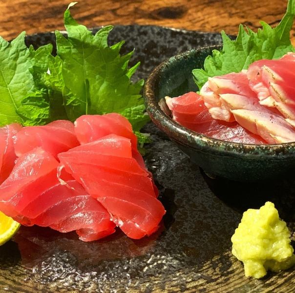 【旨味が凝縮！】生まぐろの赤身≪天然生まぐろの赤身盛り≫1000円(税込)