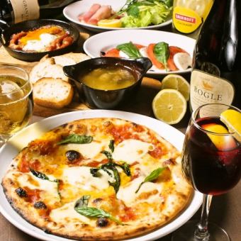 [New Year's party standard course] 2 hours all-you-can-drink included ♪ 6 dishes including French fries and pasta for 4,500 yen