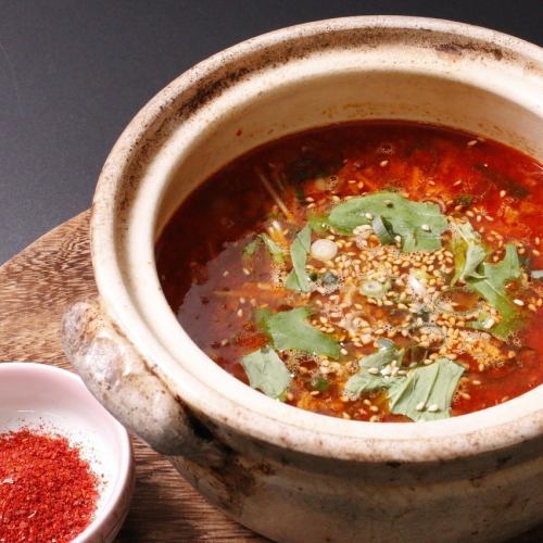 Spicy Kalbi Soup (for 2-5 people) / Stamina Garlic Soup (for 2-5 people)