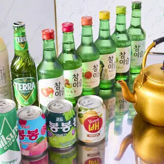 単品飲み放題◆韓国のお酒と多彩なドリンクを満喫