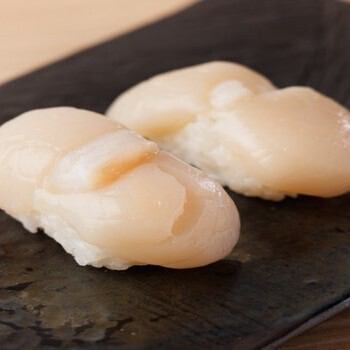 握り寿司ホタテ2貫