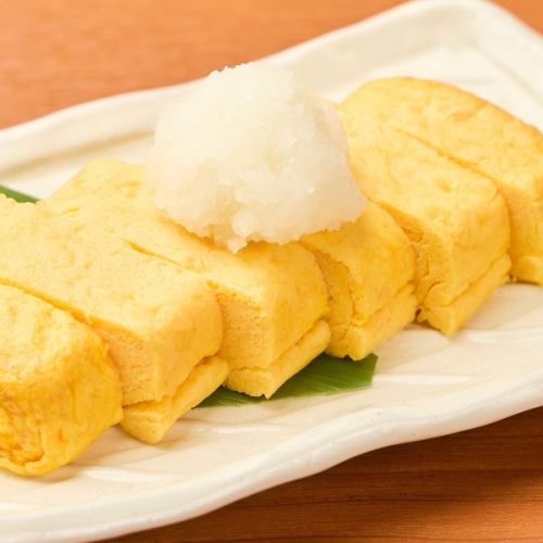 自家製出汁巻き玉子/鯛のそばむし