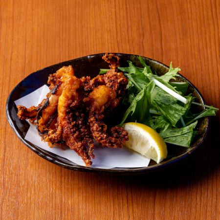 たこの唐揚げ/さつまいもチップ