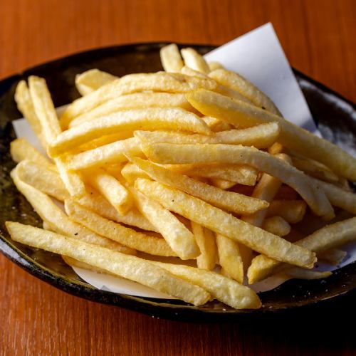 ポテトフライと抹茶塩