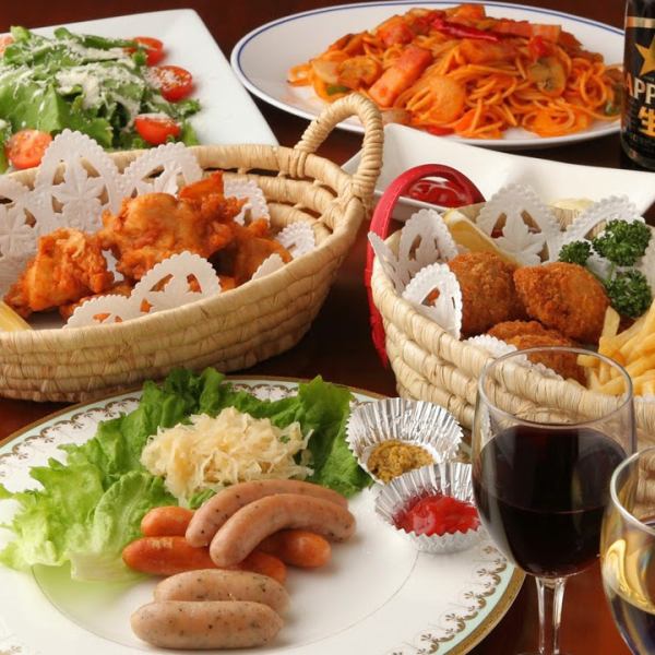 ☆パーティープラン☆　女性も男性も楽しめるボリューム満点パーティーコースは3500円～　※クーポン有