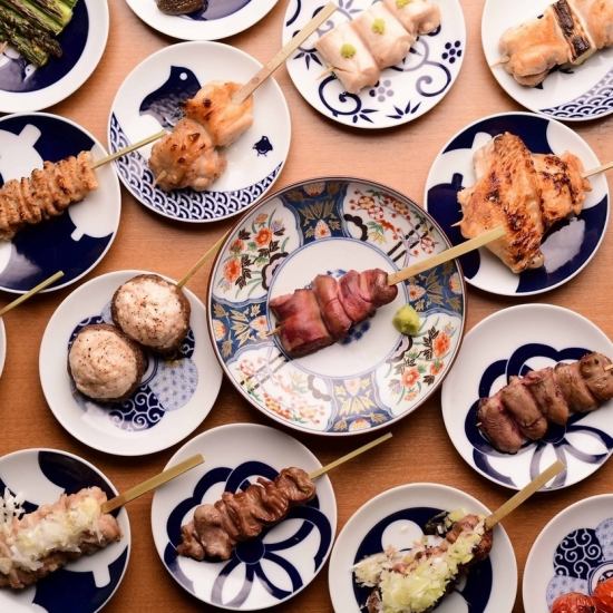 Enjoy carefully selected domestic yakitori in a stylish and fashionable restaurant♪