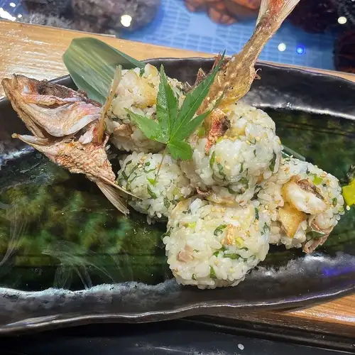 Locally sourced fish: Takasago (Gurukun ball)