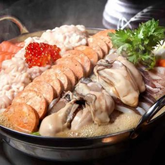 【完全予約制】牡蠣・あん肝・鱈白子の「痛風なべ」