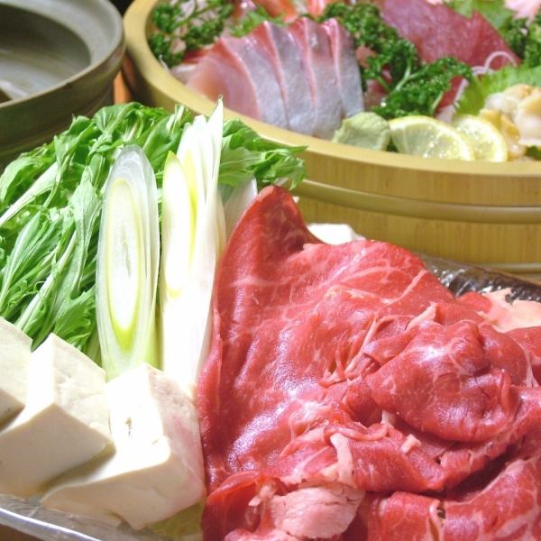 【全て銘々盛り】佐渡沖お造りや選べる国産豚しゃぶしゃぶなど…2H飲み放題付き4000円