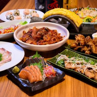 May 1st ~ <Take> Garlic tomato chicken, 2 kinds of sashimi, etc. 10 dishes in total 120 minutes (90 minutes last order) with all-you-can-drink 4500 yen