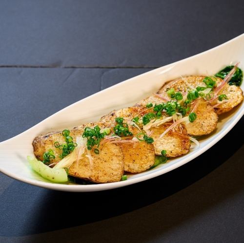 Yam steak with butter and soy sauce