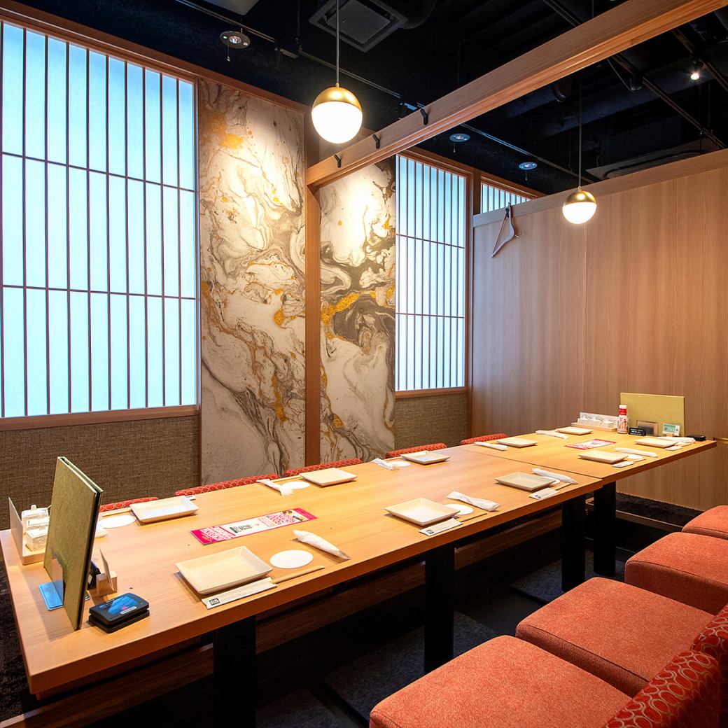 全席個室◎女子会や接待など様々なお席で安心してご利用できます