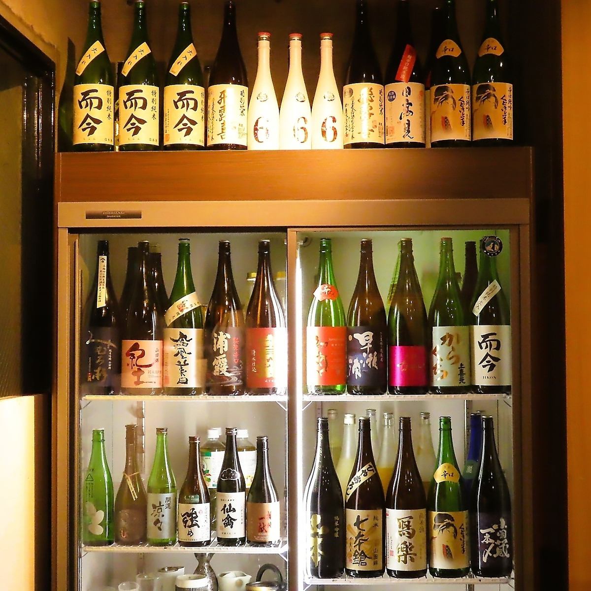 月替わりで仕入れるこだわりの日本酒！厳選日本酒も飲み放題！