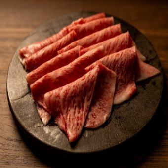 【涮锅火锅套餐】<黑毛和牛>品尝牛腰肉、里脊肉、时令风味
