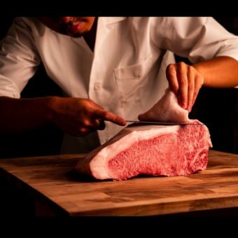 [Carefully selected course: Taste the taste of the season] Kuroge Wagyu beef <marbled/selected lean steak taste comparison>