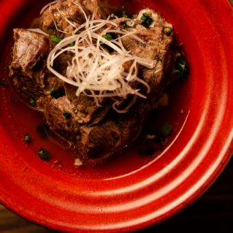 Beef tendon stewed in Kyoto miso / Beef shank stewed with grated daikon radish and ponzu sauce