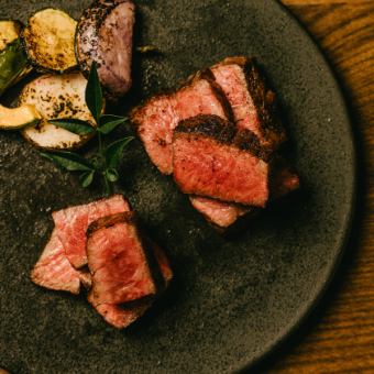 食べ比べ　ステーキ(ヒレ・サーロイン・本日の赤身)