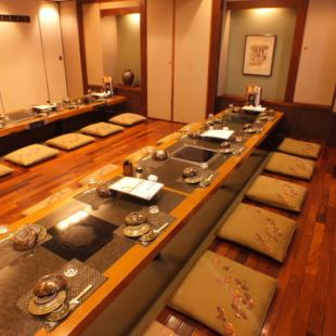 Dug-tatsu private room 28 people [25-28 people] This is a large-sized dug-tatsu private room where you can relax! Please make a reservation early!