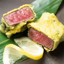 黒毛和牛の海苔天