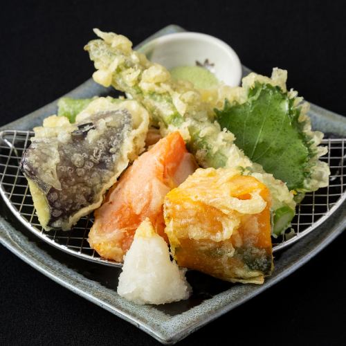 Assorted vegetable tempura