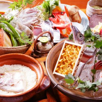 〈接待におすすめ〉当店名物「鯛めし」・海鮮+お肉も堪能できる!全8品『匠コース』お料理のみ