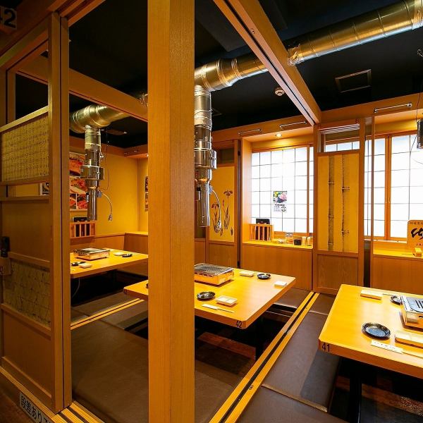 各種宴会に最適◎周囲を気にせず食事が楽しめる完全個室をご用意。少人数での宴会はもちろん、大切な接待や会社宴会にも対応可能です。気の置けない仲間との楽しい集まりから、ビジネス利用まで、プライベートな空間で幅広いシーンにご活用いただけます。