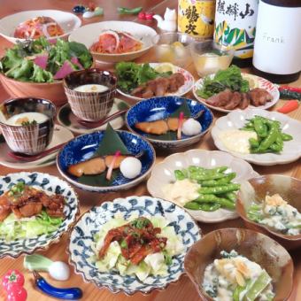 【初夏の恵み！！6月の旬菜会プラン！！!】料理8品＋2時間飲み放題