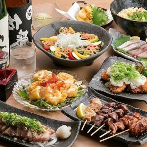 [带本地鸡肉的宴会] 3小时无限畅饮套餐3280日元起。请享用厨师的特色菜！