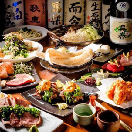 Luxury banquet ★ "Meat & Fish Course" 8 dishes including meat sushi, sashimi, and steak, 3 hours all-you-can-drink included 5600 yen ⇒ 4600 yen